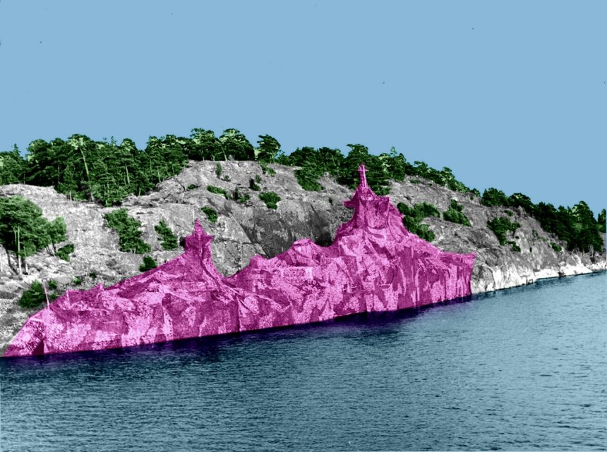 A camouflaged Swedish Navy ship : interestingasfuck