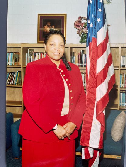 Gwendolyn Tose’-Rigell knew in August 2001 that President George W. Bush would soon visit her school. Courtesy of Stevenson Tose'-Rigell